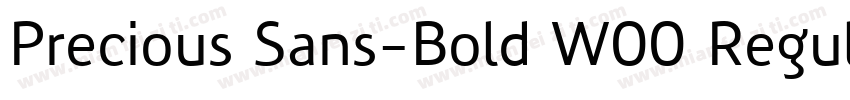 Precious Sans-Bold W00 Regular字体转换